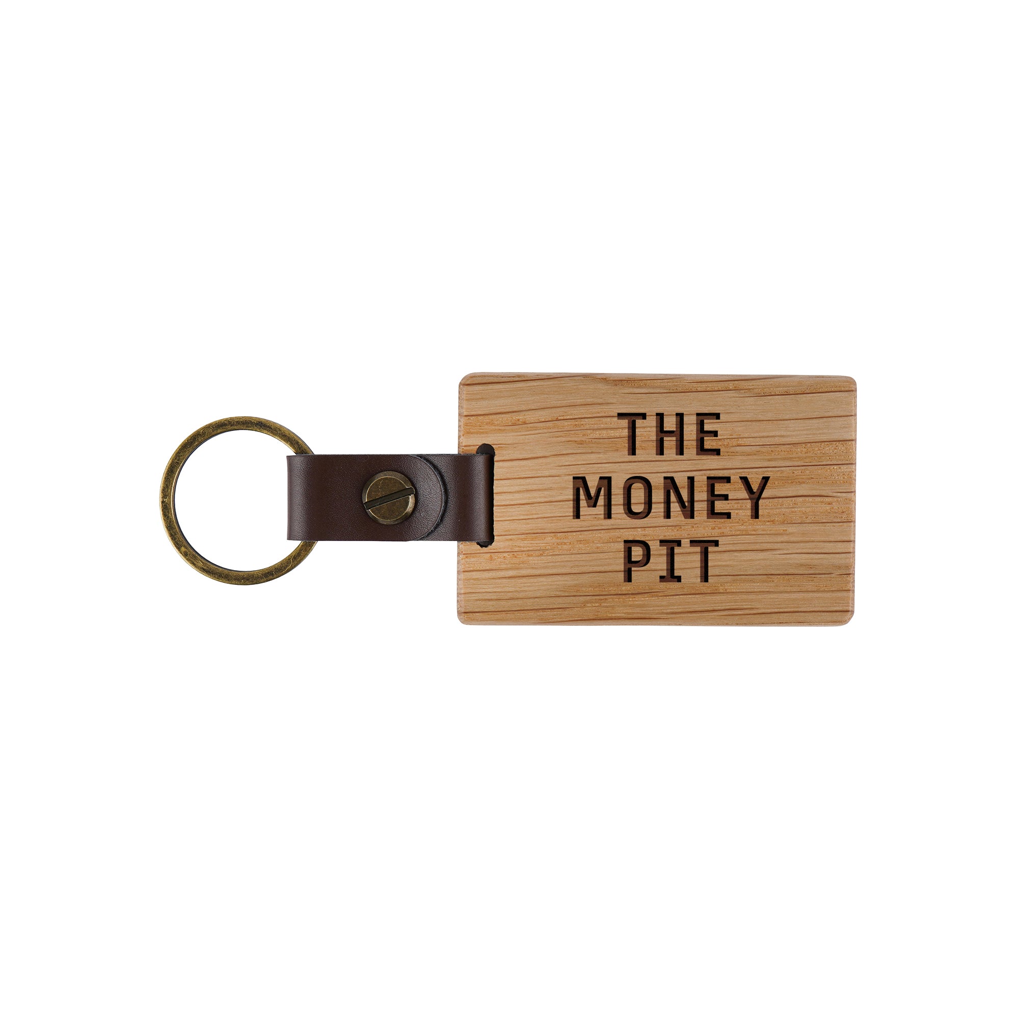 Hawksfield Motors 'The Money Pit' Oak Keyring